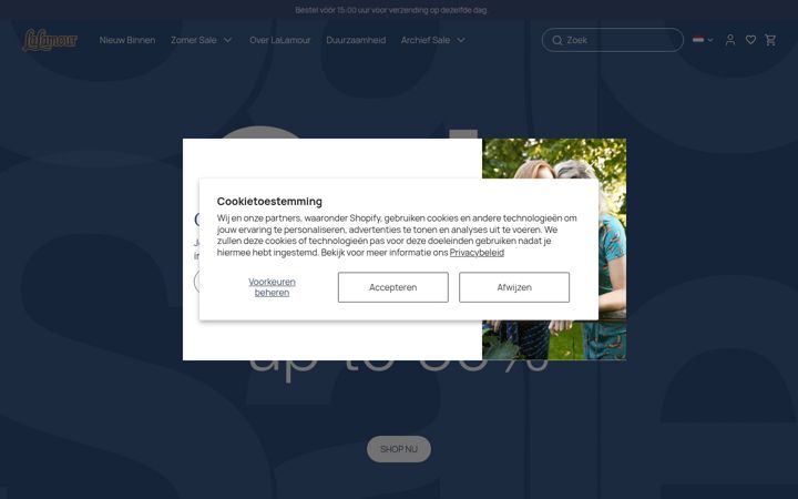 Screenshot of lalamour.nl