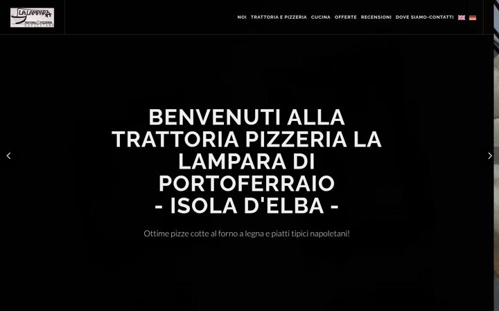 Screenshot of lalamparaportoferraio.eu