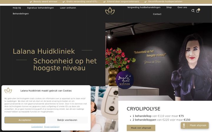 Screenshot of lalana.nl