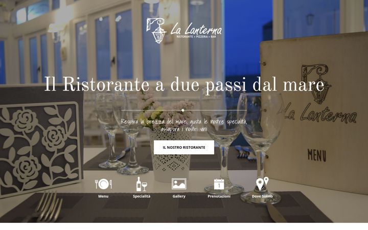 Screenshot of lalanternapizzeria.it