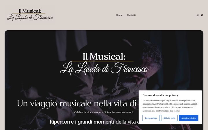 Screenshot of lalaudadifrancesco.it