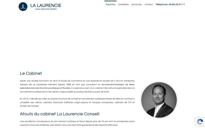 Screenshot of lalaurencie.com