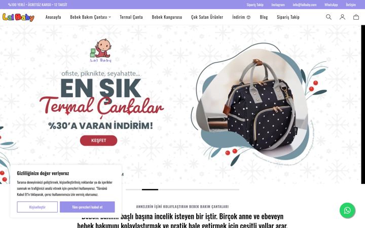 Screenshot of lalbaby.com
