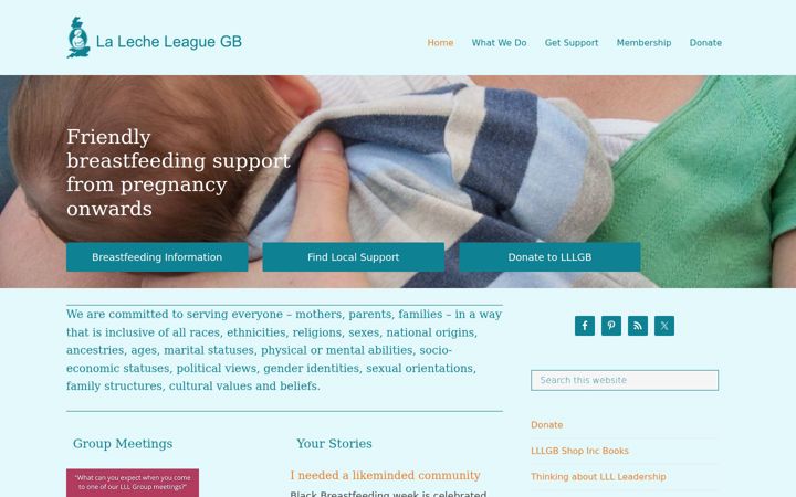 Screenshot of laleche.org.uk