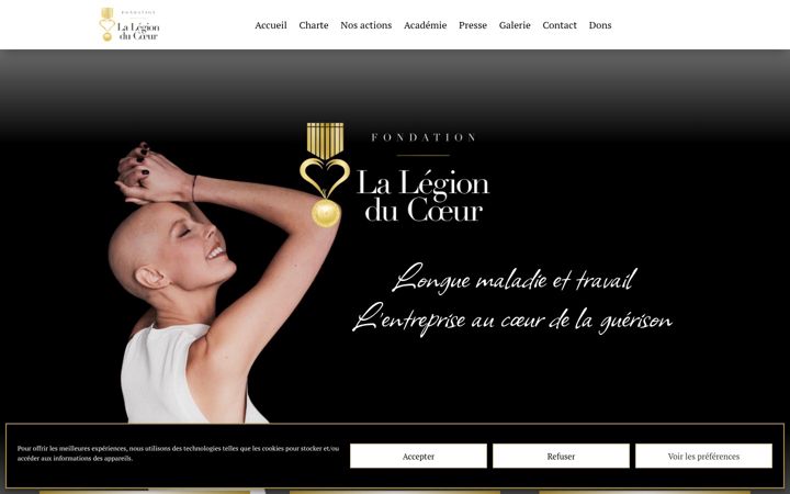 Screenshot of lalegionducoeur.ch