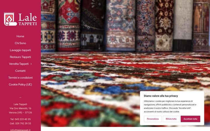 Screenshot of laletappeti.it
