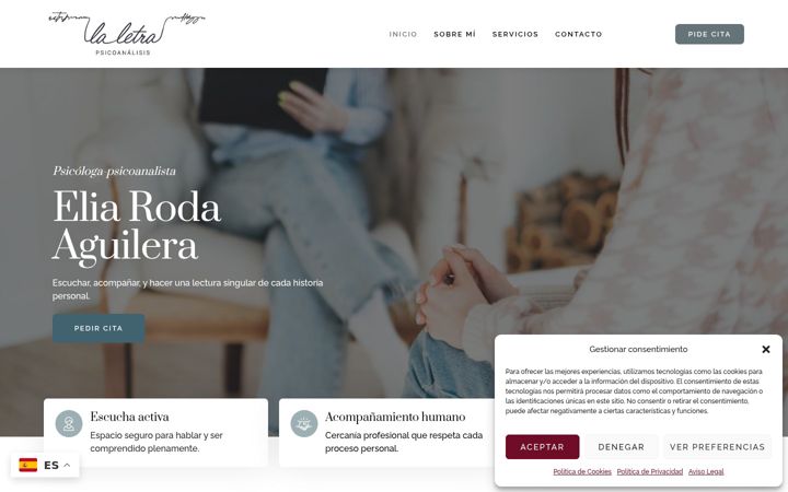 Screenshot of laletrapsicoanalisis.com