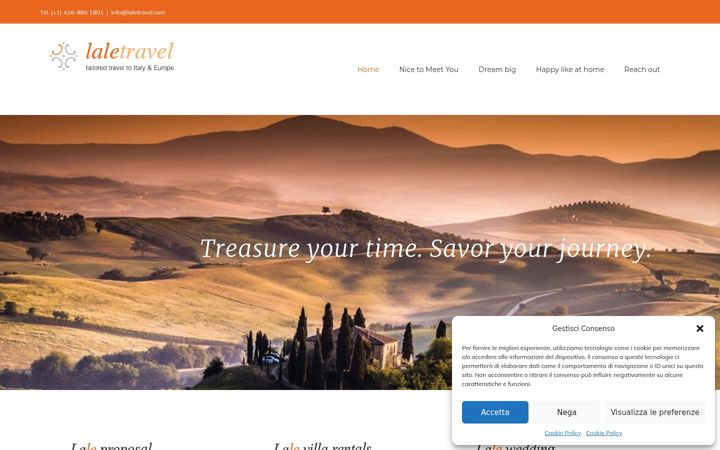 Screenshot of laletravel.com