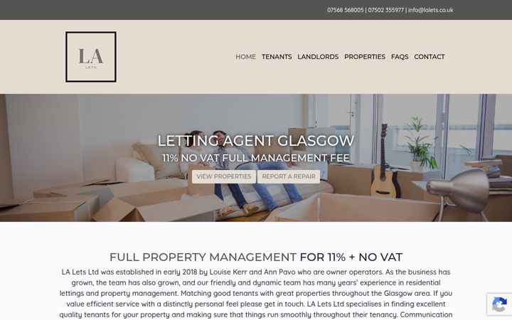 Screenshot of lalets.co.uk