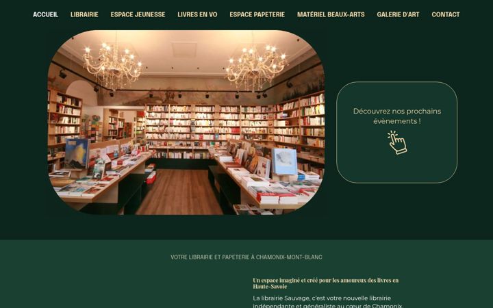 Screenshot of lalibrairiesauvage.com