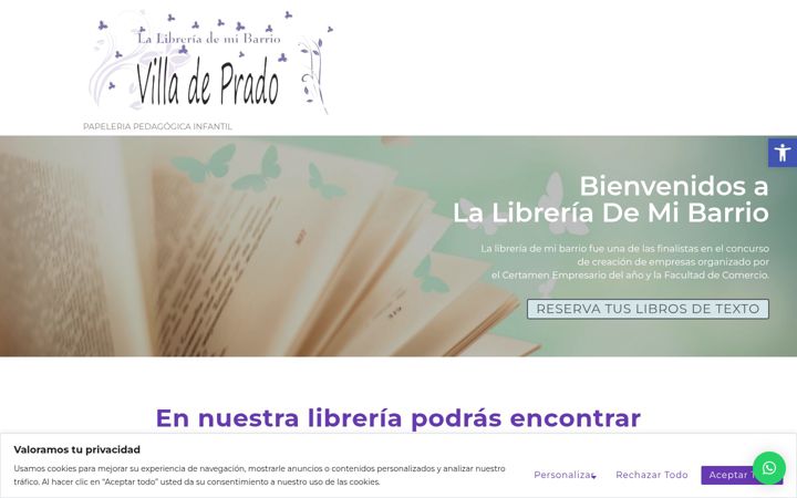 Screenshot of lalibreriademibarrio.com