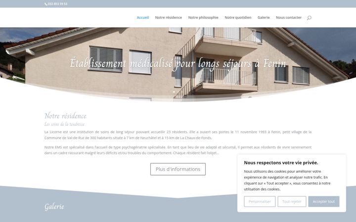 Screenshot of lalicornesa.ch