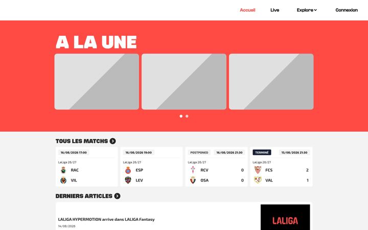 Screenshot of laliga-xtra.fr