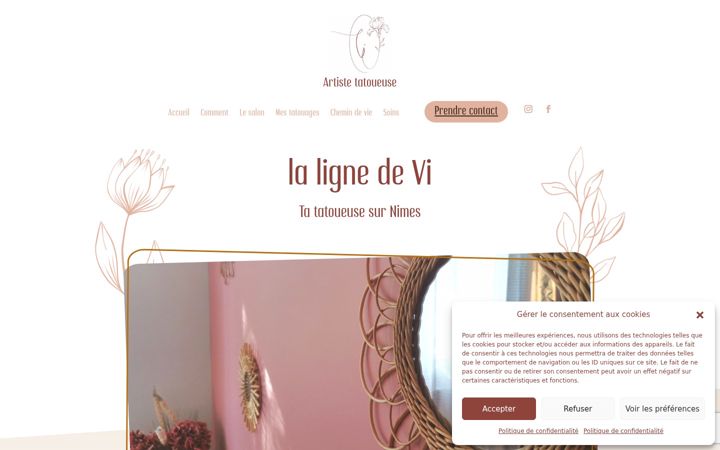 Screenshot of lalignedevi.fr