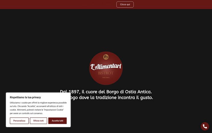 Screenshot of lalimentari.org