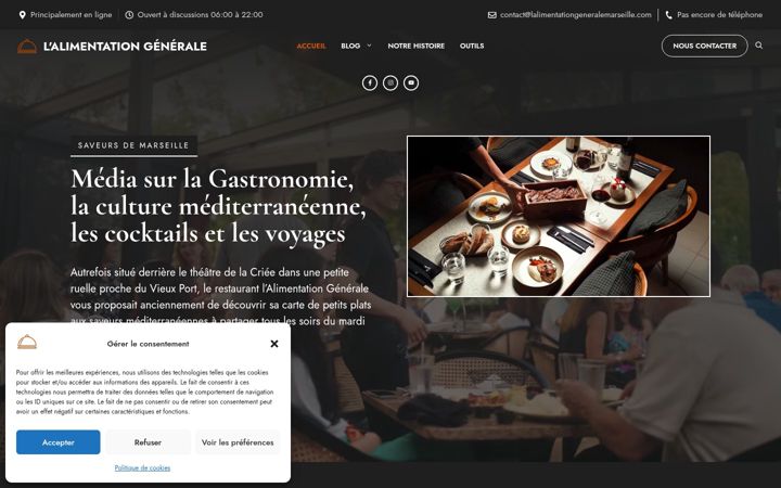 Screenshot of lalimentationgeneralemarseille.com