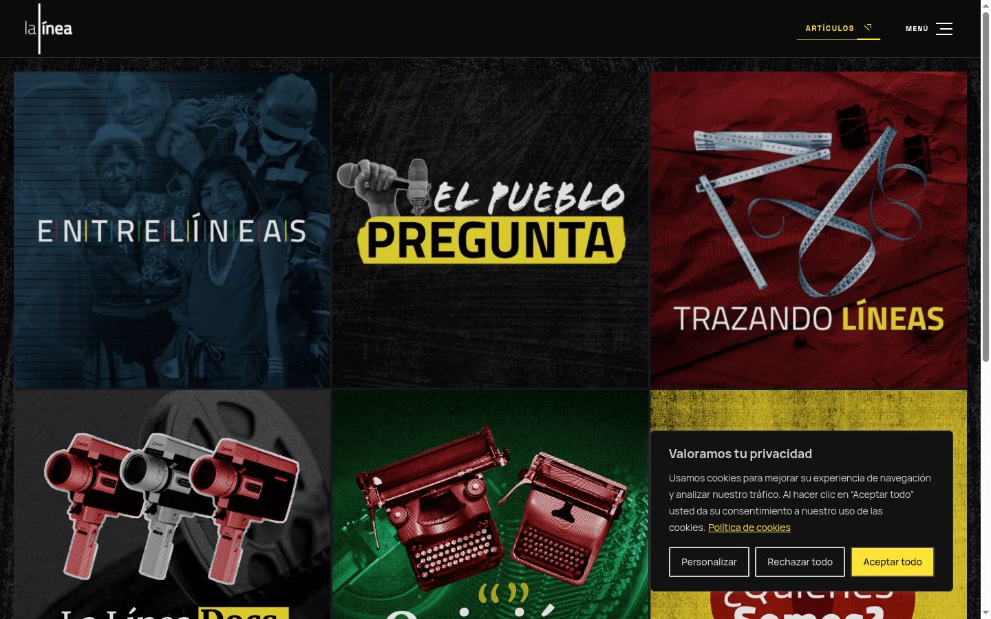 Screenshot tal-banner tal-kunsens muri qabel kwalunkwe interazzjoni