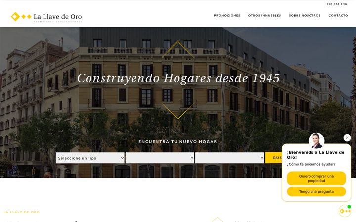 Screenshot of lallavedeoro.com