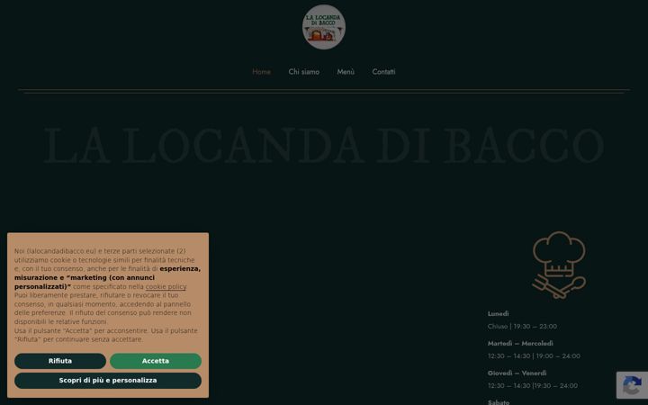Screenshot of lalocandadibacco.eu