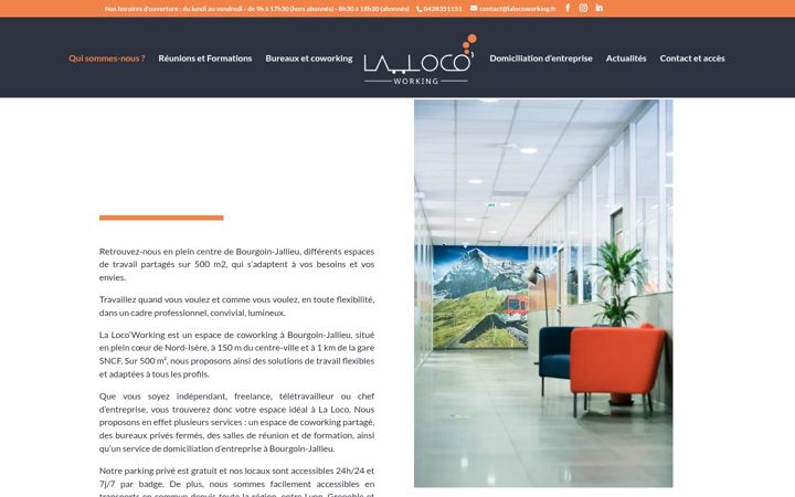 Screenshot von lalocoworking.fr