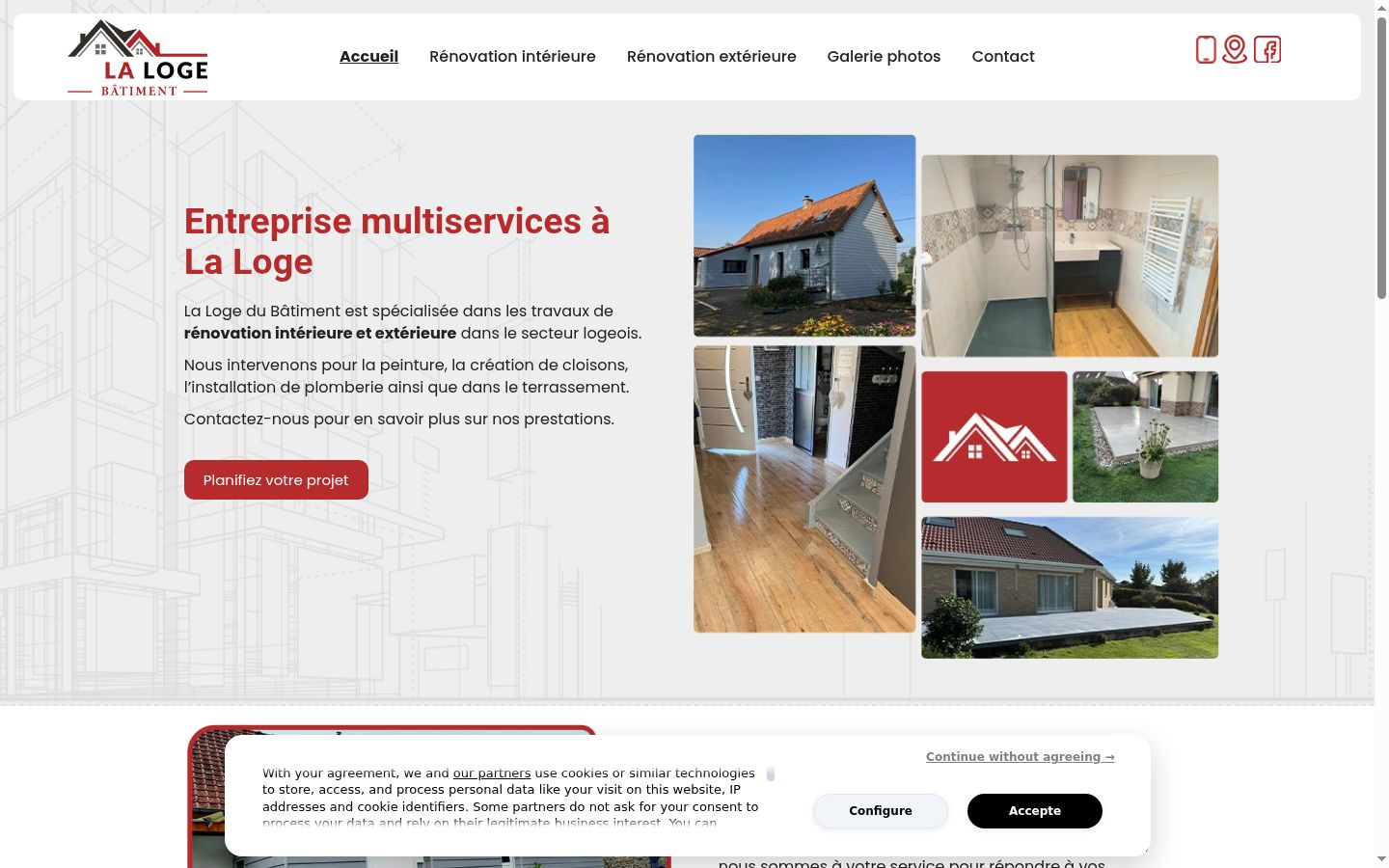 Screenshot tal-banner tal-kunsens muri qabel kwalunkwe interazzjoni