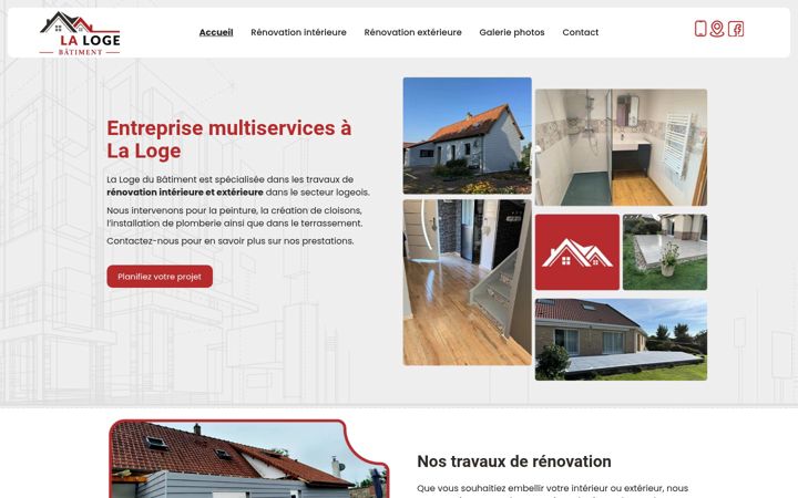 Screenshot of lalogebatiment.fr