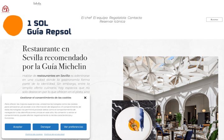 Screenshot of lalolasevilla.es