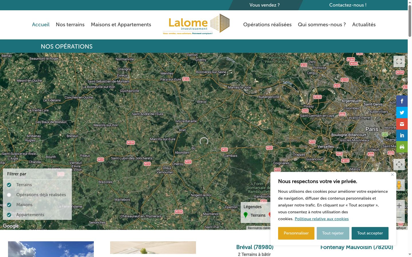 Sutikimo reklamjuostės, rodytos prieš bet kokią sąveiką, ekrano kopija