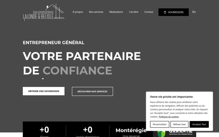 Screenshot of lalondebelisle.com