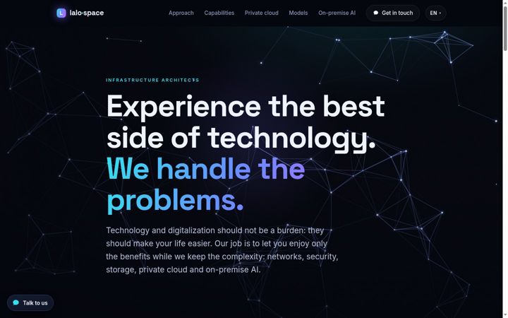 Screenshot of lalospace.com
