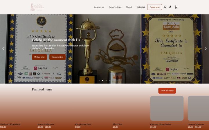 Screenshot of lalquillalymington.co.uk