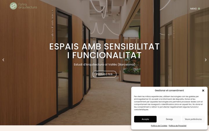 Screenshot of laltraarquitectura.com