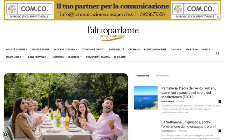 Screenshot of laltroparlante.it