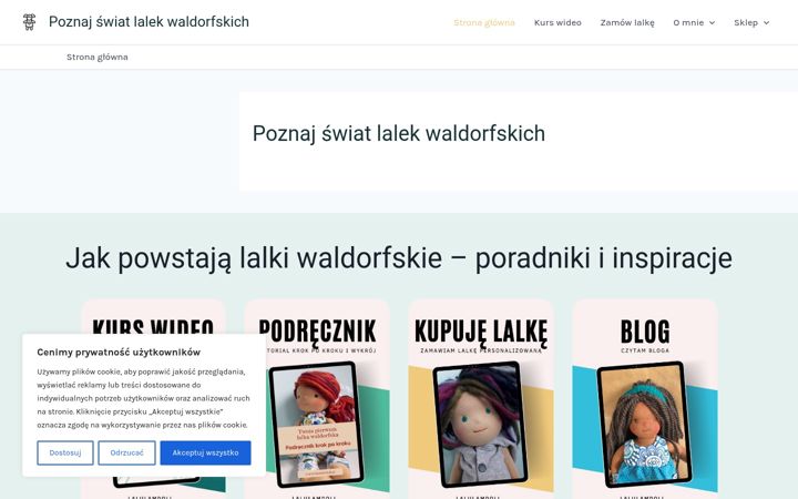 Screenshot of lalulamdoll.pl