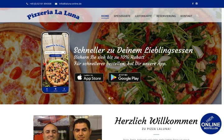 Screenshot of laluna-online.de