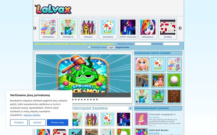 Screenshot of lalvax.com