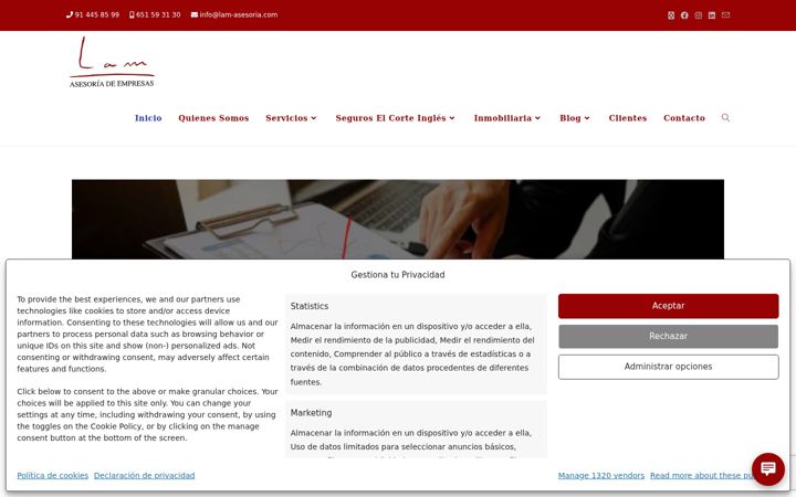 Screenshot of lam-asesoria.com