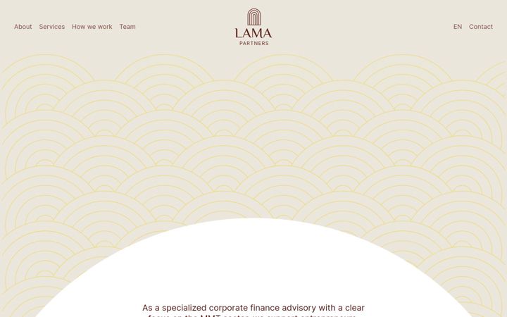 Screenshot of lama.partners