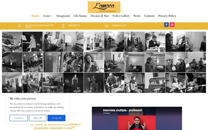 Screenshot of lamaca.it