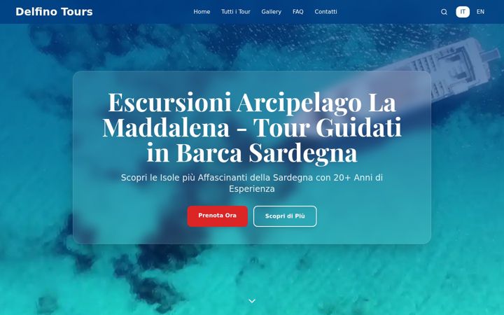 Screenshot of lamaddalenaboat.com