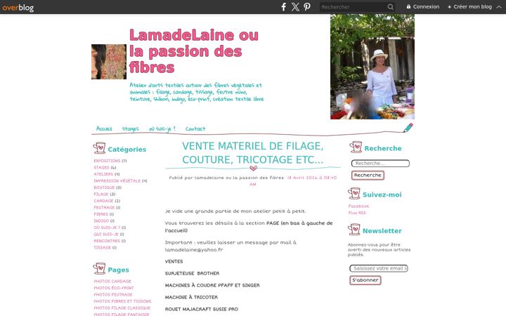 Screenshot of lamadelaine.fr