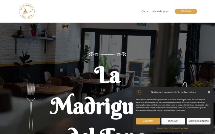 Screenshot of lamadrigueradeltopo.es