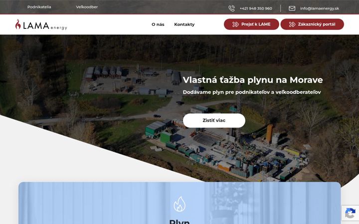 Screenshot of lamaenergy.sk