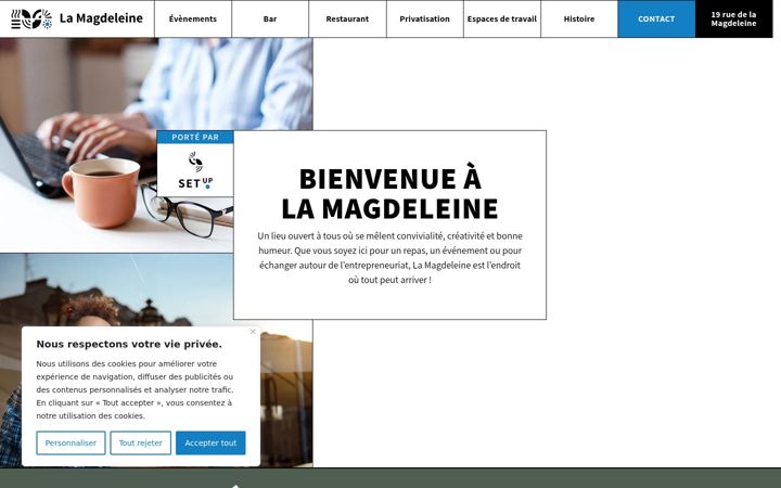 Screenshot of lamagdeleine-reims.fr