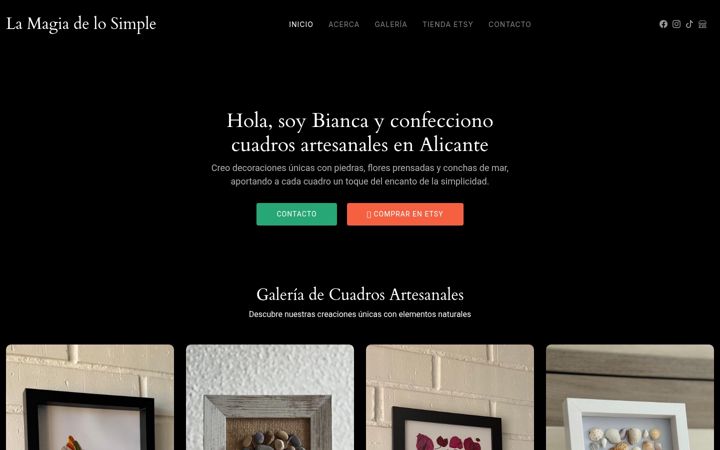 Screenshot of lamagiadelosimple.es