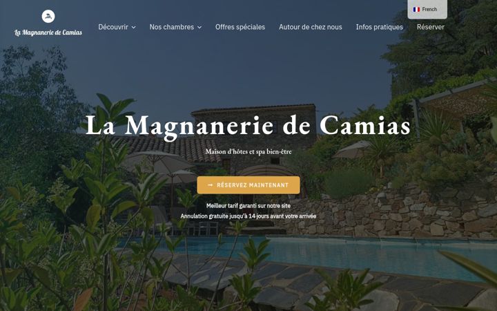 Screenshot of lamagnaneriedecamias.com