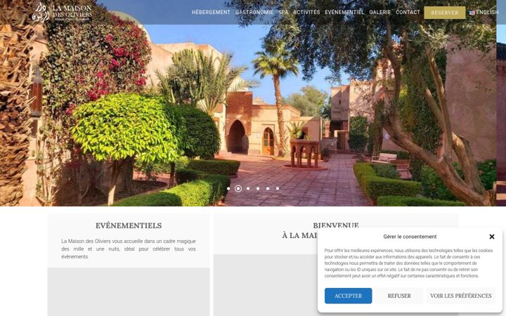 Screenshot of lamaison-desoliviers.com