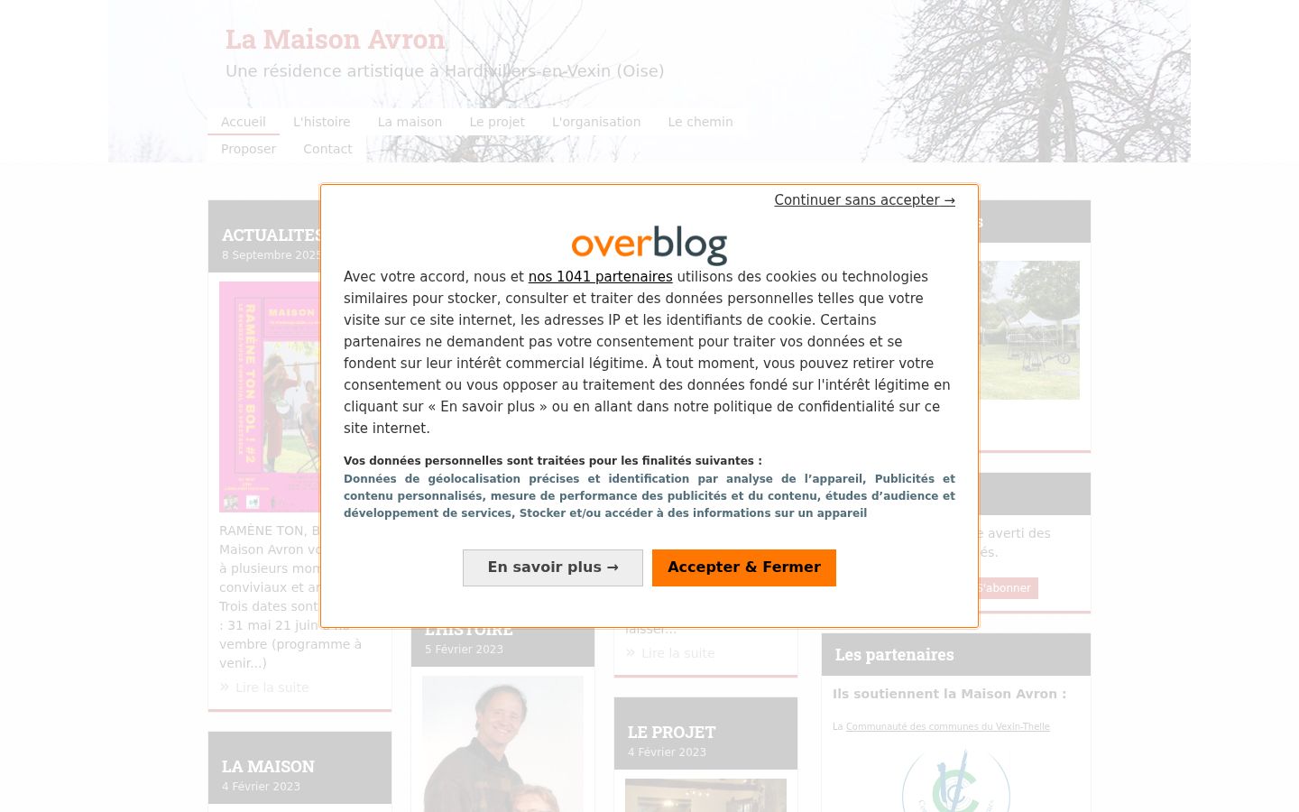Screenshot van de toestemmingsbanner zoals getoond vóór enige interactie
