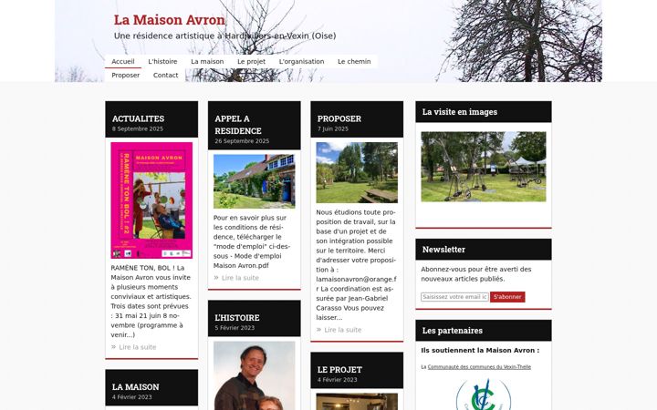 Screenshot of lamaisonavron.com
