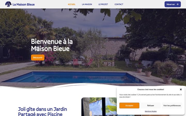 Screenshot of lamaisonbleue17.com